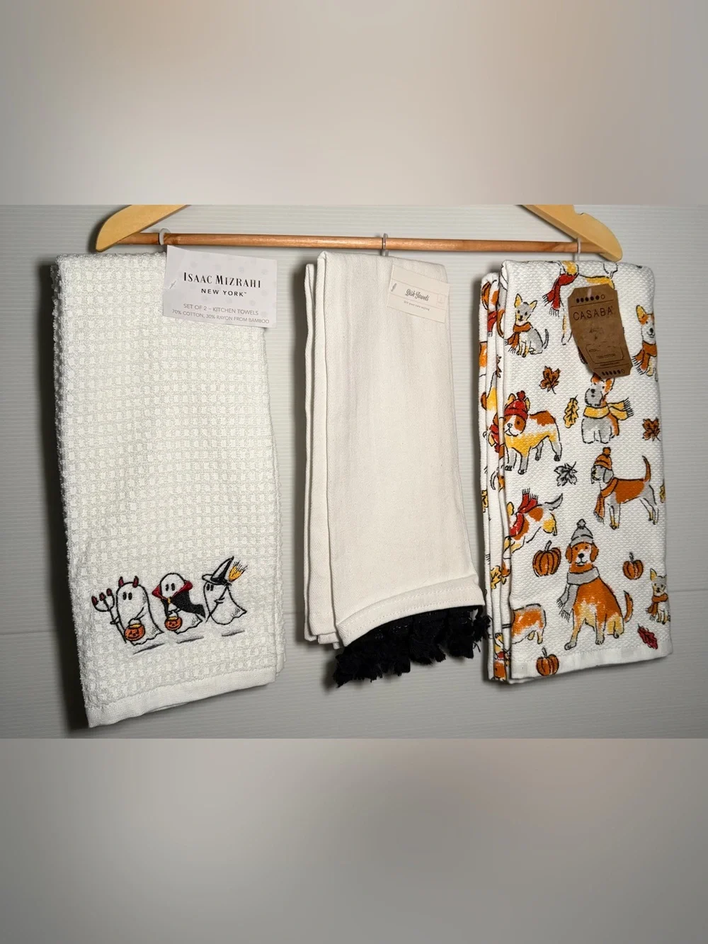 NWT Fall & Halloween Kitchen Dish Towels Bundle 3 Sets (6 Towels)